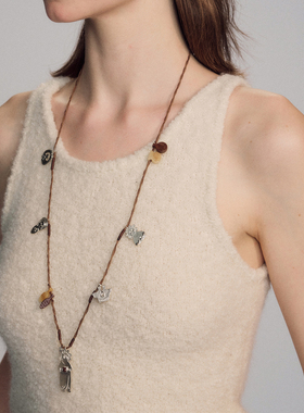 SALE E PEPE胡椒盐·纯银酒会编绳长项链