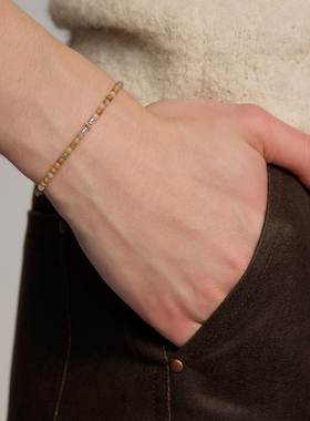 SALE E PEPE胡椒盐·玛瑙纯银串珠手链