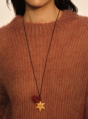 【欧阳娜娜同款】SALE E PEPE胡椒盐·金星编绳长项链圣诞礼物