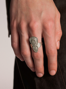 SALE E PEPE胡椒盐·纯银忘忧人戒指