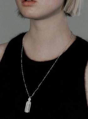 SALE E PEPE胡椒盐 纯银冷静人项链