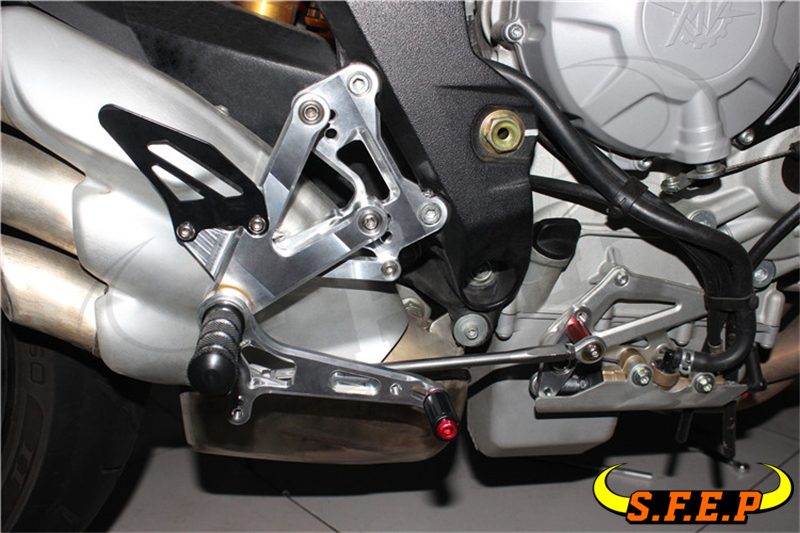 适用奥古斯塔 MV Agusta F3 675/800 2012-2018改装升高脚踏总成-图0