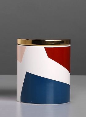 石色斑斓系列 家居储物罐北欧轻奢简约电视柜摆件