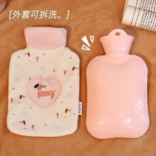 可爱热水袋暖水袋注水暖手袋小型灌水儿童被窝专用暖手宝加厚防爆 - 图2