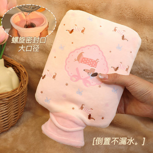 可爱热水袋暖水袋注水暖手袋小型灌水儿童被窝专用暖手宝加厚防爆 - 图0