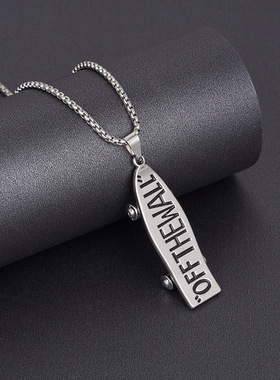 儿童项链男孩饰品配饰男童装饰轻奢小众秋冬钛钢不掉色卫衣毛衣链