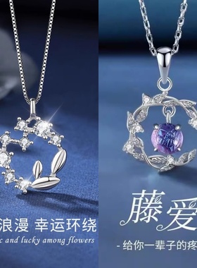 蓝桉遇鸟项链女2025新款闺蜜轻奢小众高级感女生生日礼物女款吊坠