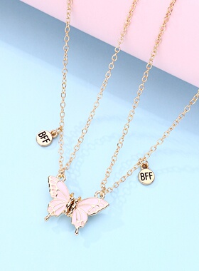 好朋友闺蜜项链女二人款磁吸一对情侣2026新款儿童小女孩吊坠礼物