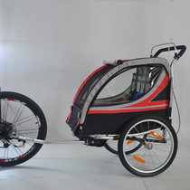 Bikes electric car trailer rear-hanging car children stroller baby double seat shock absorbing car hiking gear folding