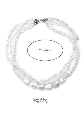 French Style Vintage Pearl Necklace temperament choker 项链