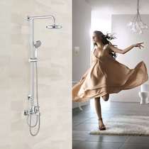 Kollezi pleasing double shower with shower column 5428T-C4-CP