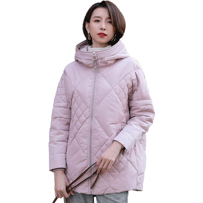 名人瑞裳2018新款妈妈中长款羽绒服 名人瑞裳羽绒服