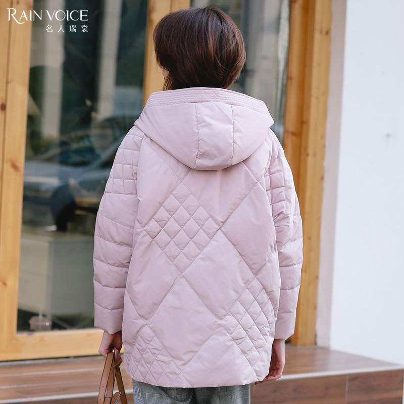 名人瑞裳2018新款妈妈中长款羽绒服 名人瑞裳羽绒服