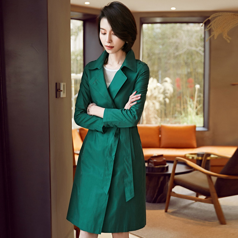 名人瑞裳2019春秋季新款阔太太风衣 名人瑞裳风衣