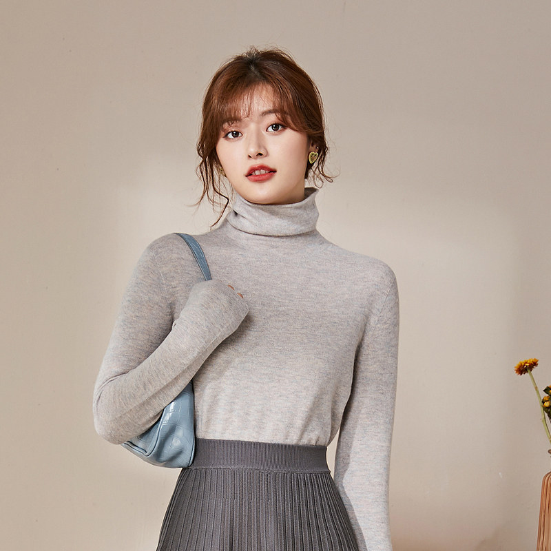 名人瑞裳秋装女2021年新款薄针织衫 名人瑞裳毛针织衫