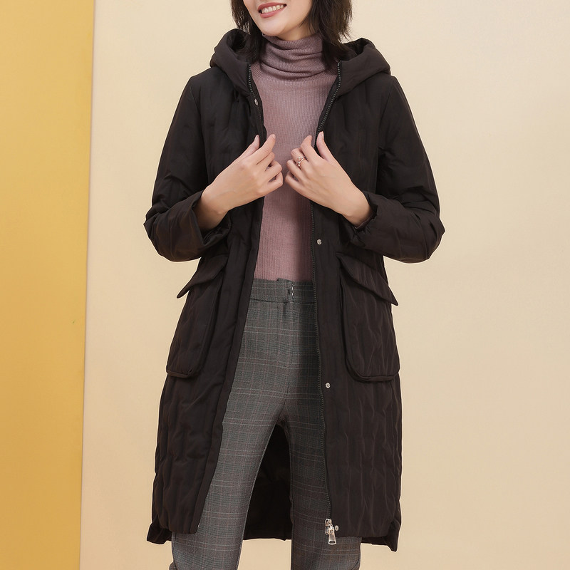 名人瑞裳2019冬季新款中长款羽绒服 名人瑞裳羽绒服