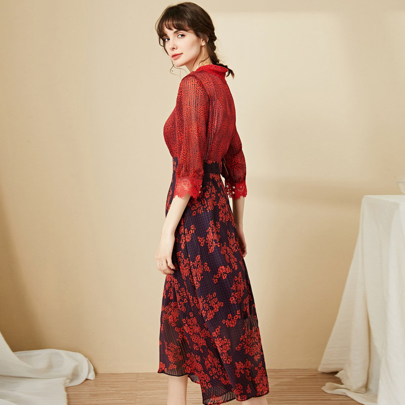 名人瑞裳2020新款春夏法式连衣裙 名人瑞裳连衣裙