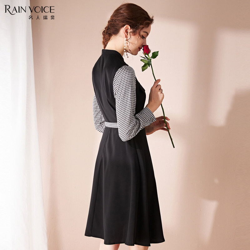 名人瑞裳2020新款秋装ol职业袖衬衫 名人瑞裳连衣裙