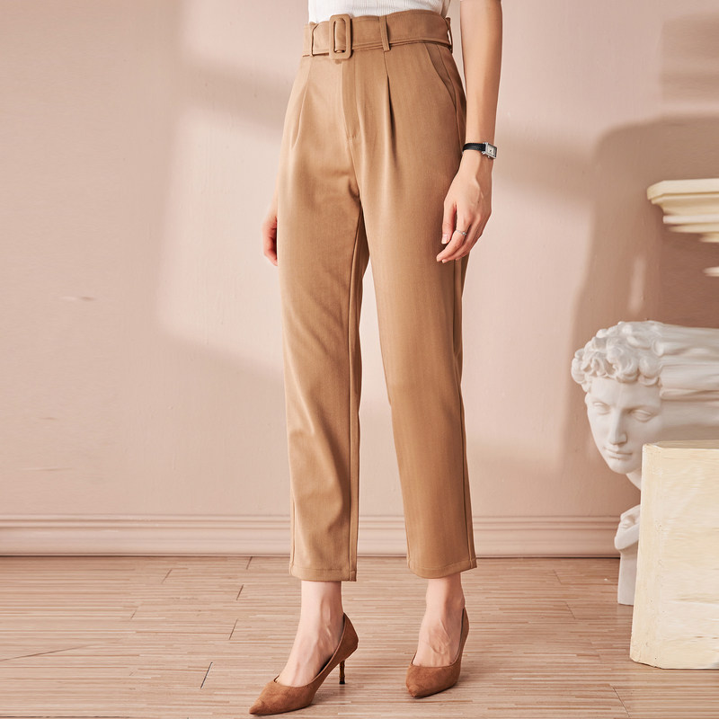 名人瑞裳秋装2020新款职场女小脚裤 名人瑞裳休闲裤