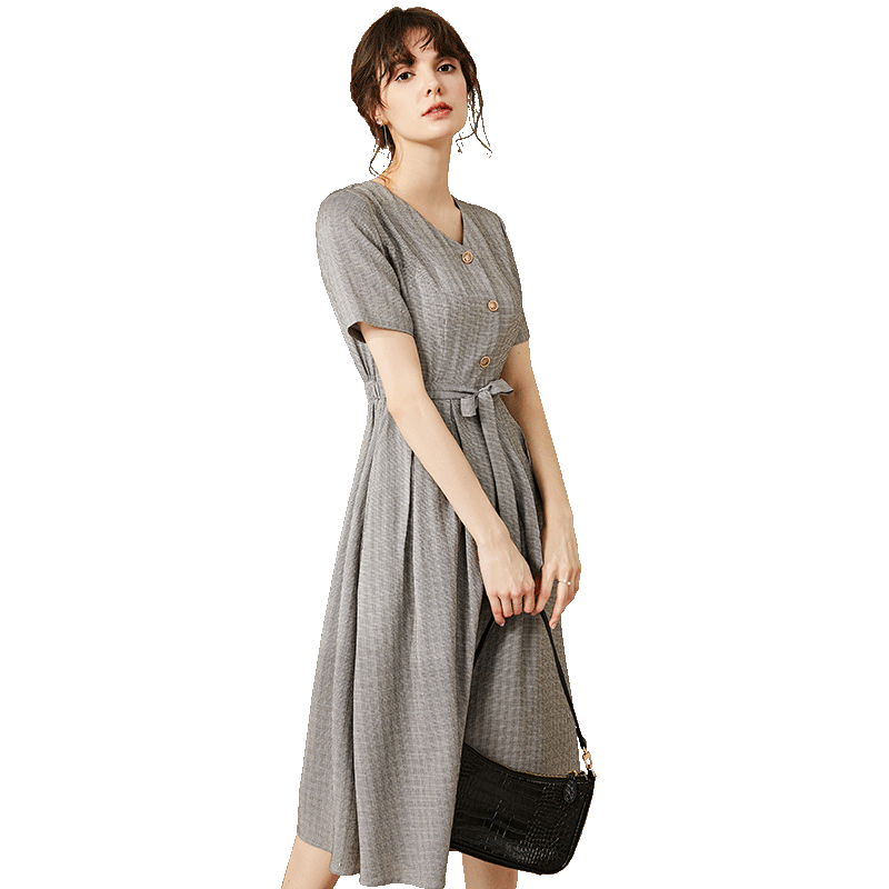 名人瑞裳连衣裙2020新款夏通勤裙子 名人瑞裳连衣裙