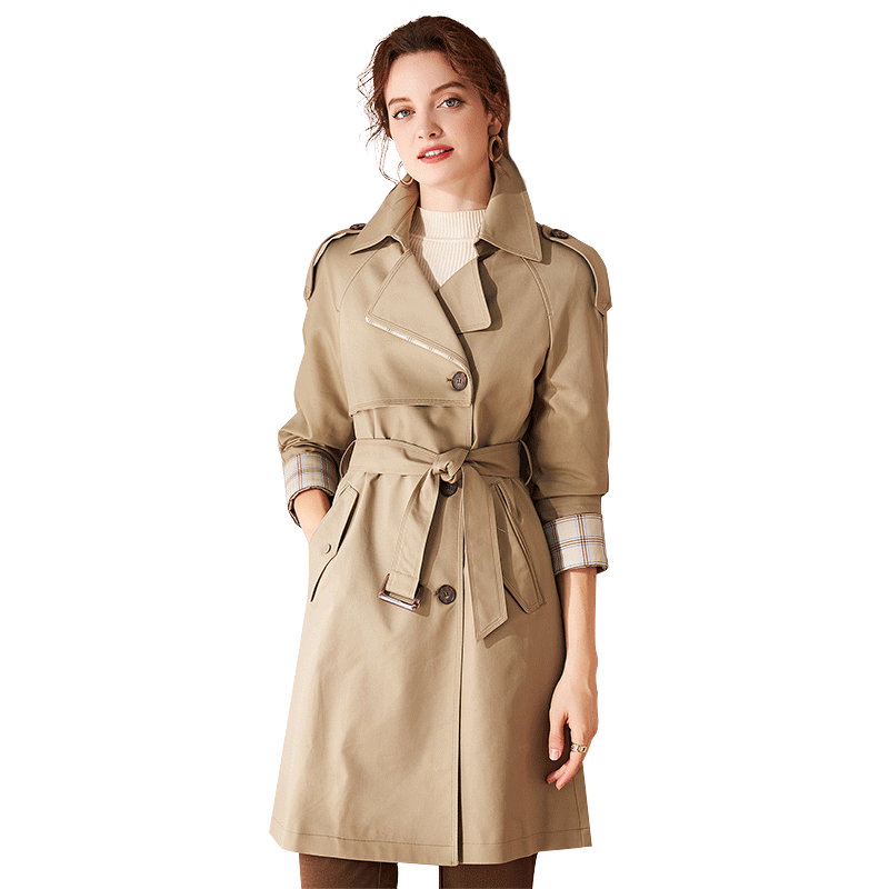 名人瑞裳秋装2020新款女时尚潮风衣 名人瑞裳风衣