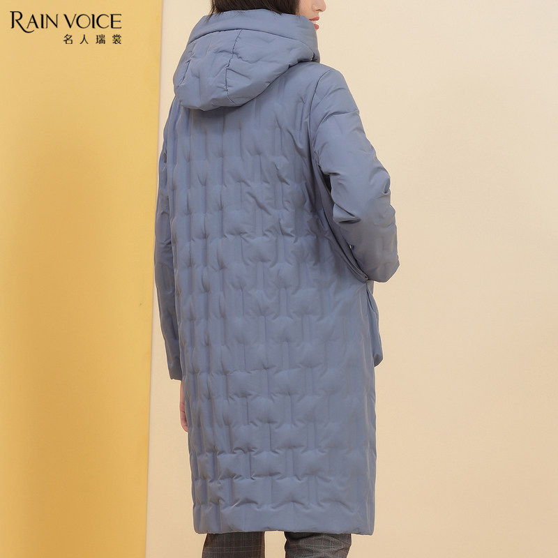 名人瑞裳2019冬季新款中长款羽绒服 名人瑞裳羽绒服