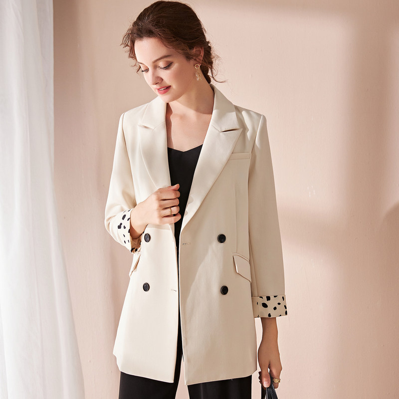 名人瑞裳小西装外套女2020新款秋装 名人瑞裳西装