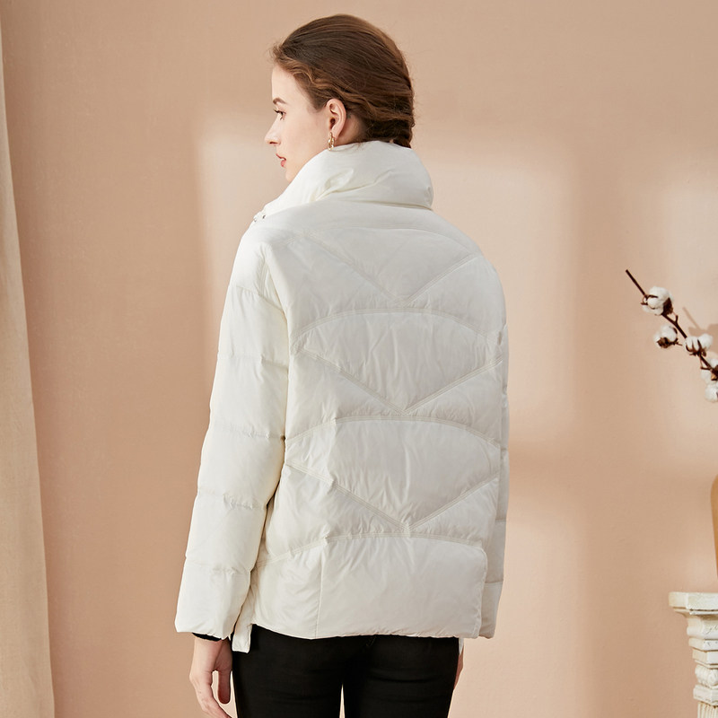 名人瑞裳2021年冬季新款短款羽绒服 名人瑞裳羽绒服