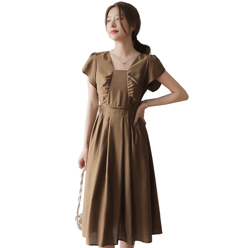 名人瑞裳2021夏季新款设计感连衣裙 名人瑞裳连衣裙