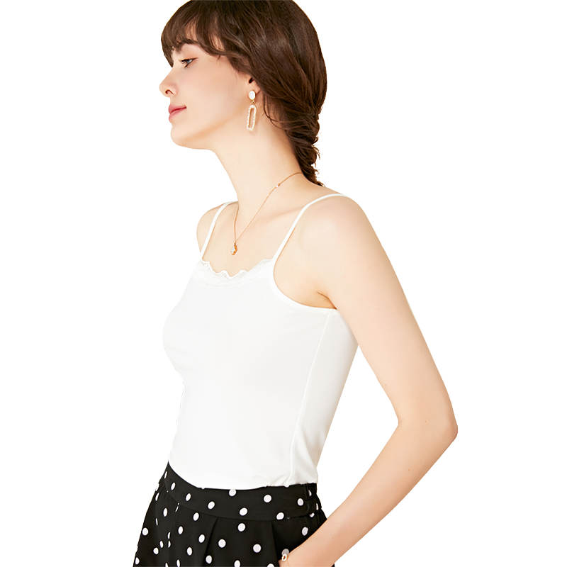 名人瑞裳夏装新款时尚简约纯色吊带 名人瑞裳背心吊带