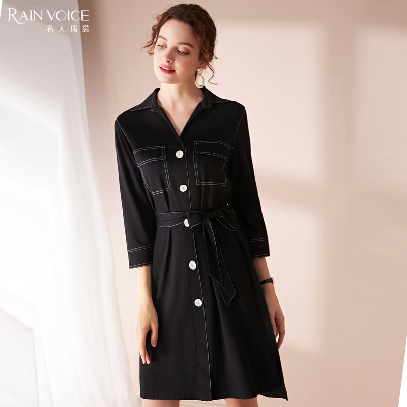 名人瑞裳秋装2020年新款女潮连衣裙 名人瑞裳连衣裙