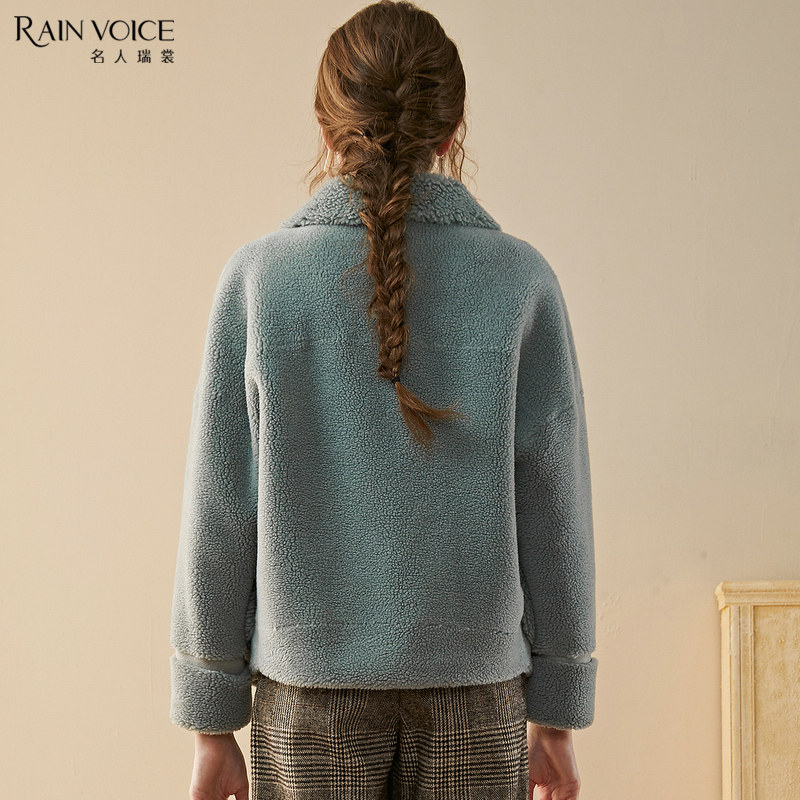 名人瑞裳皮草2019秋冬羊剪绒大衣 名人瑞裳皮草