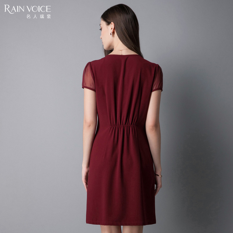 名人瑞裳2017夏装新款通勤连衣裙 名人瑞裳连衣裙