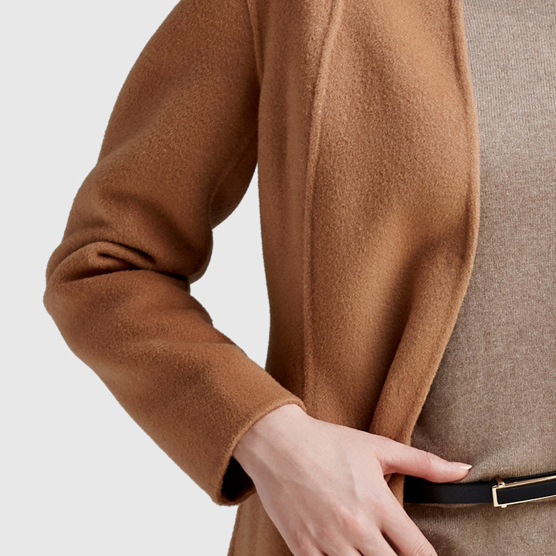 名人瑞裳2015冬季新品女装呢大衣 名人瑞裳毛呢外套