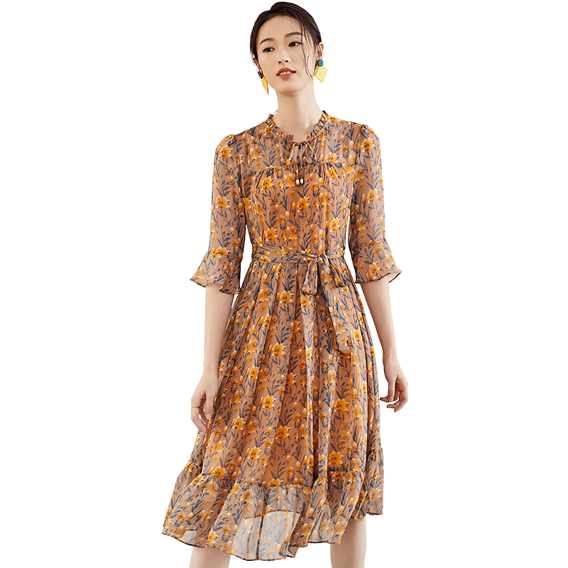 2018夏季新款名人瑞裳ins超火的 名人瑞裳连衣裙