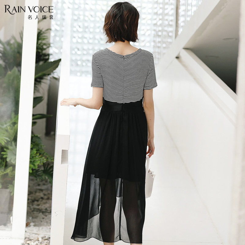 名人瑞裳连衣裙女夏2018高腰裙子 名人瑞裳连衣裙