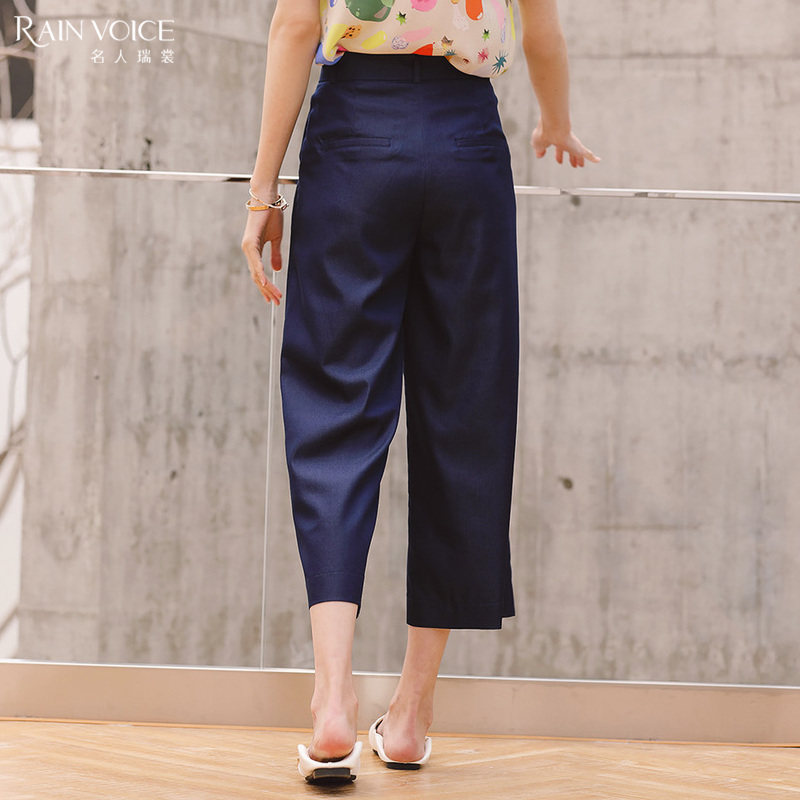 名人瑞裳2021新款纯色宽松夏休闲裤 名人瑞裳休闲裤