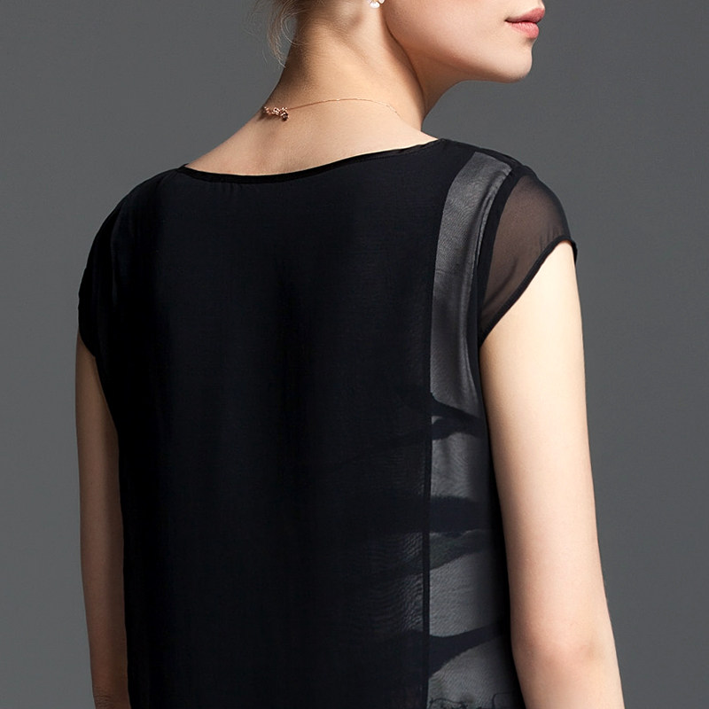 名人瑞裳2016夏季新品中长款短袖 名人瑞裳连衣裙