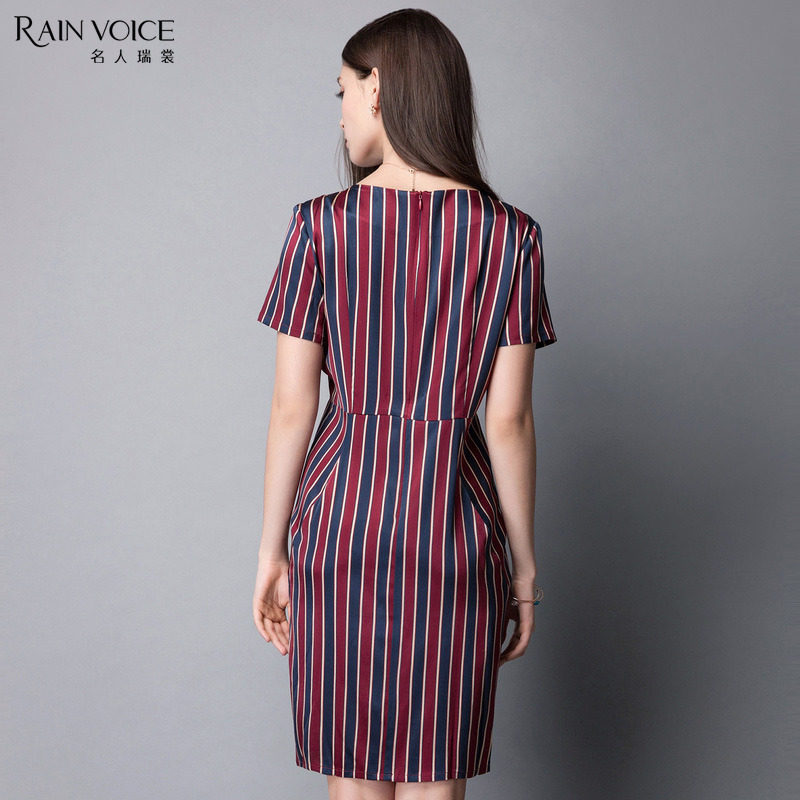 名人瑞裳2017夏装新款修身连衣裙 名人瑞裳连衣裙