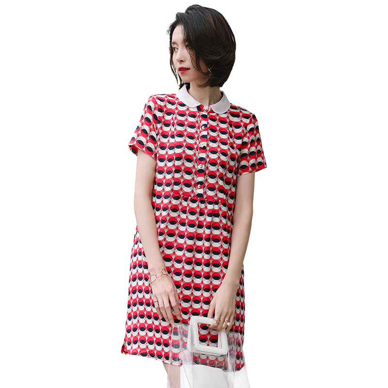 名人瑞裳雪纺连衣裙女夏2018 名人瑞裳连衣裙