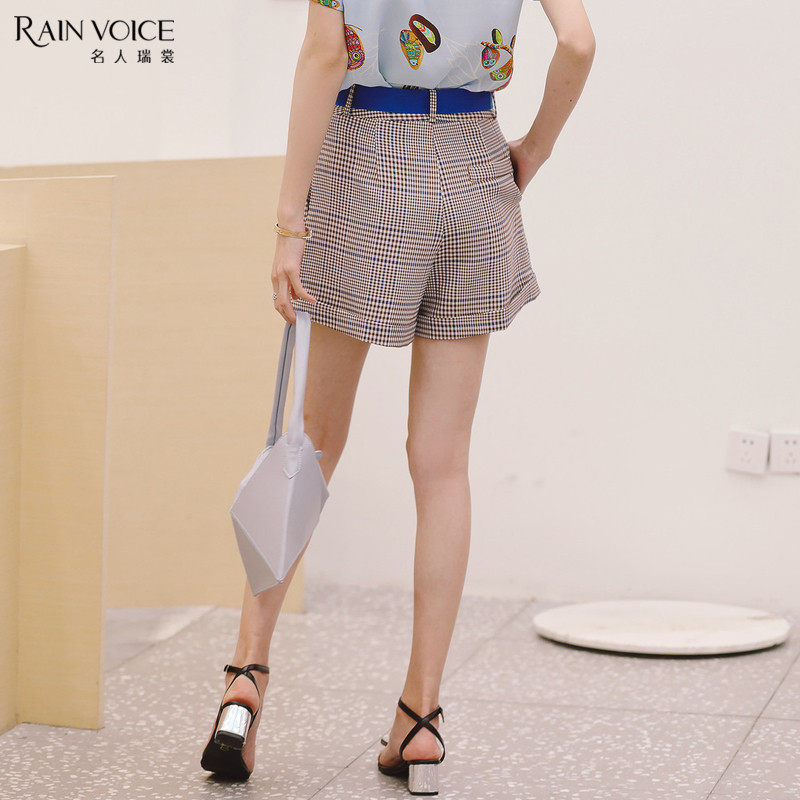名人瑞裳夏季2018新款女装港味短裤 名人瑞裳休闲裤