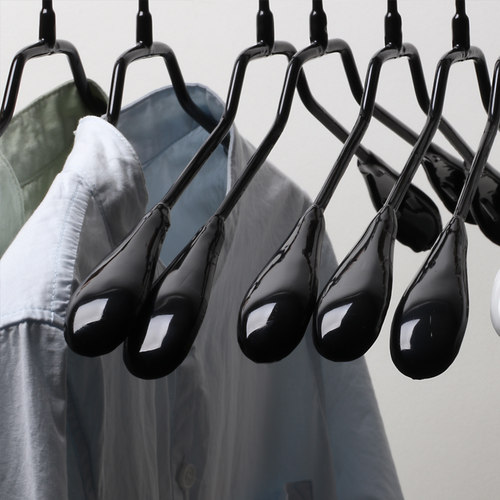 龙衣堂浸塑服装店防滑无痕衣服撑成人钩儿童裤夹家用裤架金属衣架 - 图0