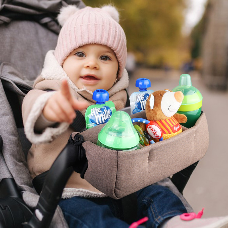 欧美风多功能童车挂袋便携式零食玩具奶瓶水杯收纳袋婴儿车挂包,淘宝优惠券,粉丝福利购,淘宝优惠卷