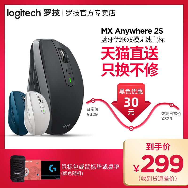 【黑色299】羅技MX Anywhere2/2s無線藍芽充電滑鼠優聯flow