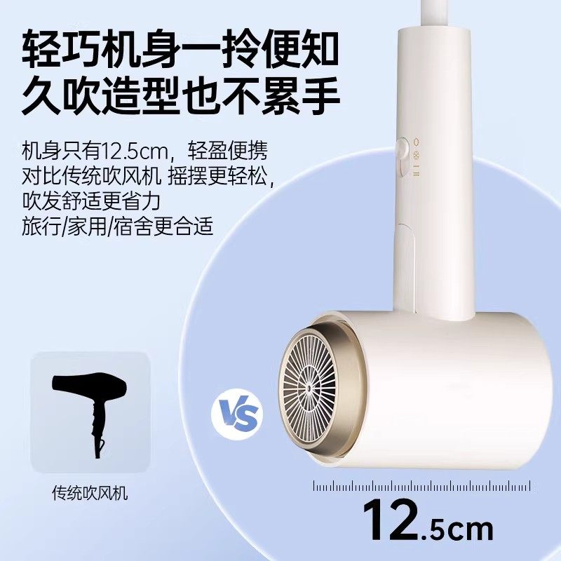 康夫电吹风机家用负离子护发专用大风力速干宿舍用学生可折叠风筒,淘宝优惠券,粉丝福利购,淘宝优惠卷