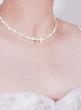 女珍珠母贝森系清新项链