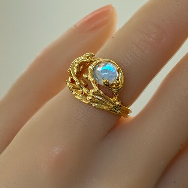 小众设计感搭配款夸张气质高级感时尚开口可调节戒指 食指戒圈