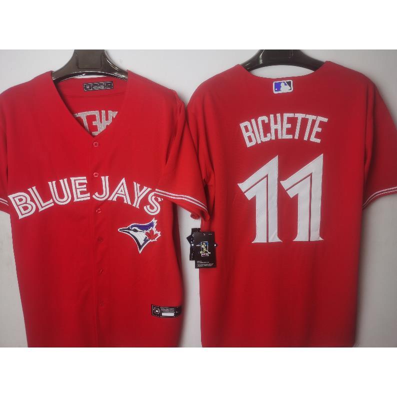 Toronto Blue Jays 多伦多蓝鸟队棒球服11号Bichette球衣比赛服男 - 图2