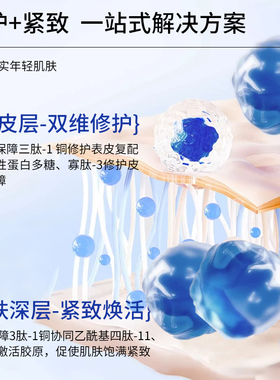 美容院同款修颜液蓝铜胜肽修护精华敏感肌抗皱紧致保湿舒缓补水
