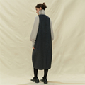 佐丹奴无袖 设计师款 裙子女毛呢灰色U型领宽松背心连衣裙18465631